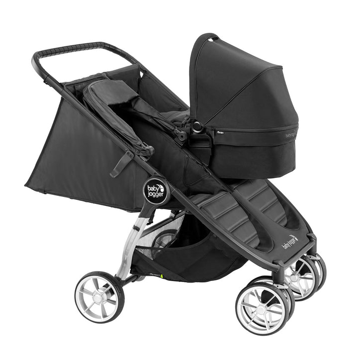 Baby Jogger City Mini GT2 Double Pushchair + Carrycot Bundle - Opulent Black-Stroller Bundles-1x Carrycot- | Natural Baby Shower