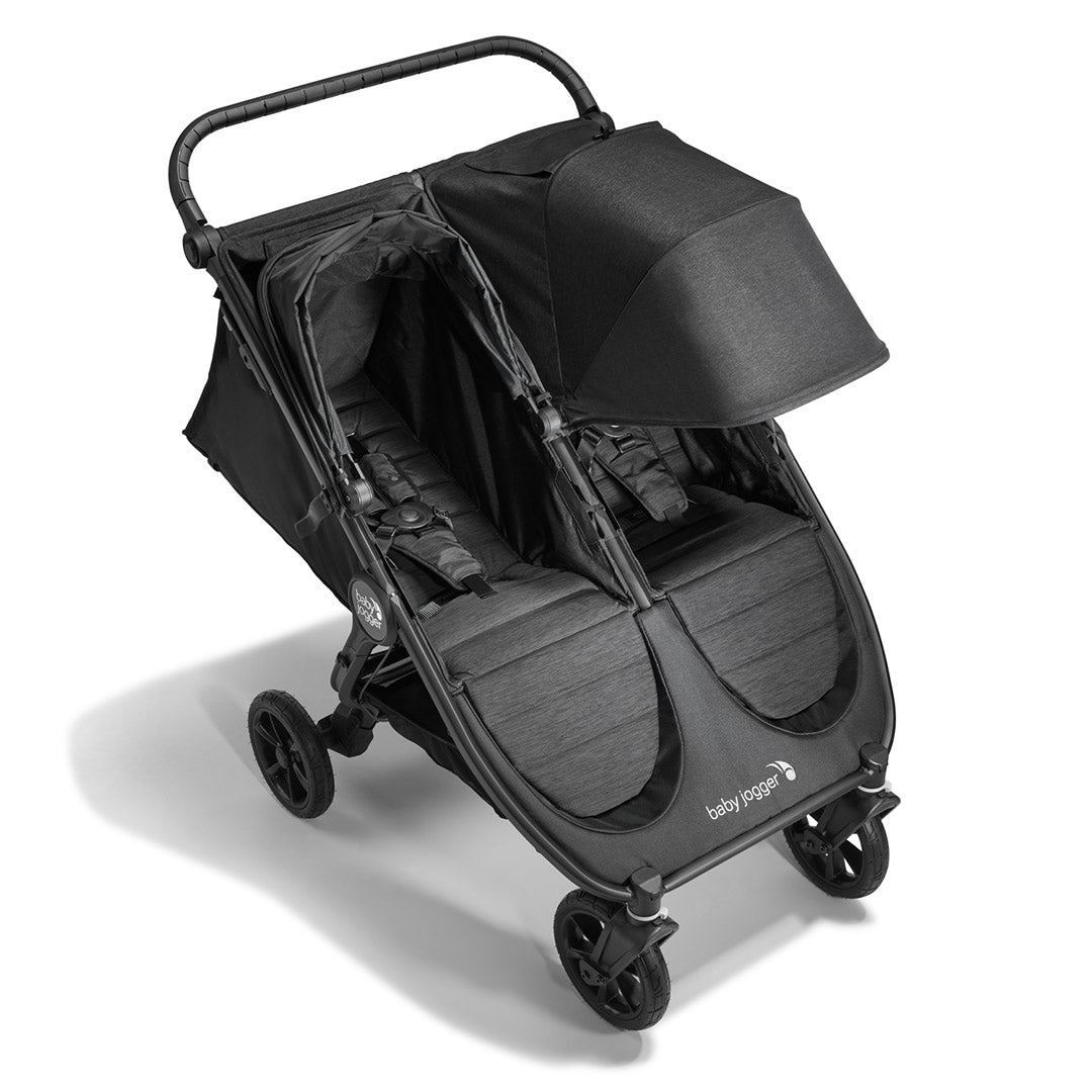 Baby Jogger City Mini GT2 Double Pushchair + Carrycot Bundle - Opulent Black-Stroller Bundles-1x Carrycot- | Natural Baby Shower