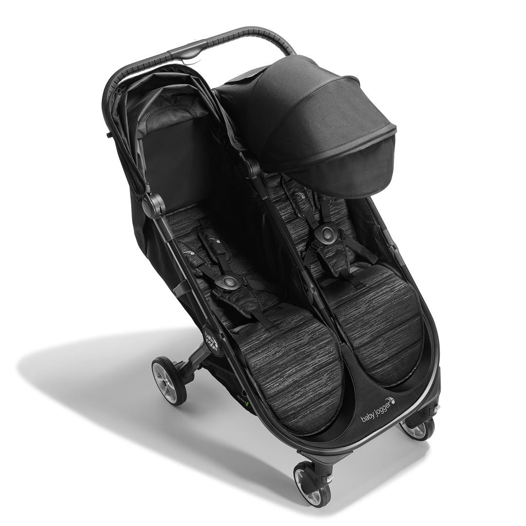 Baby Jogger City Tour 2 Double Stroller - Pitch Black-Strollers-Pitch Black- | Natural Baby Shower