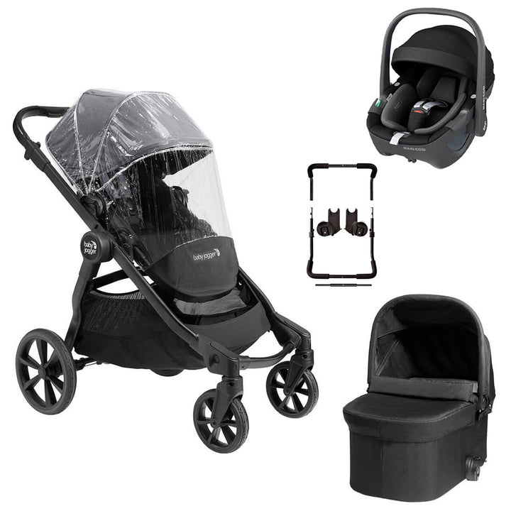 Baby Jogger Select 2 + Maxi Cosi Pebble 360 Travel System - Radiant Slate-Travel Systems-No Base- | Natural Baby Shower