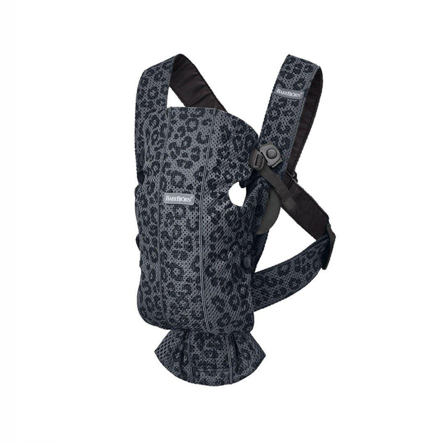 BabyBjorn Mini 3D Mesh Baby Carrier - Anthracite Leopard-Baby Carriers- | Natural Baby Shower