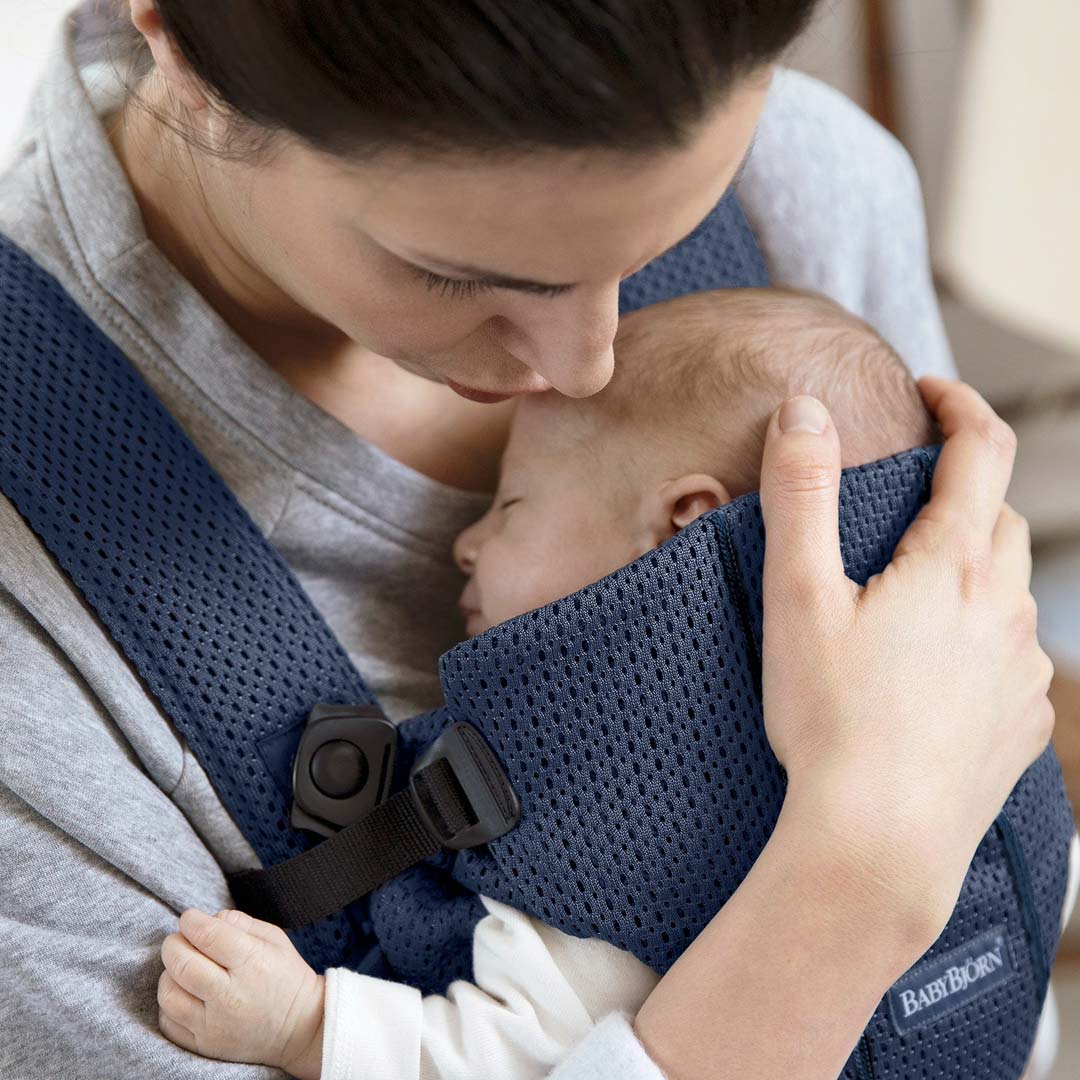 BabyBjorn Mini 3D Mesh Baby Carrier - Navy Blue-Baby Carriers-Navy Blue- | Natural Baby Shower