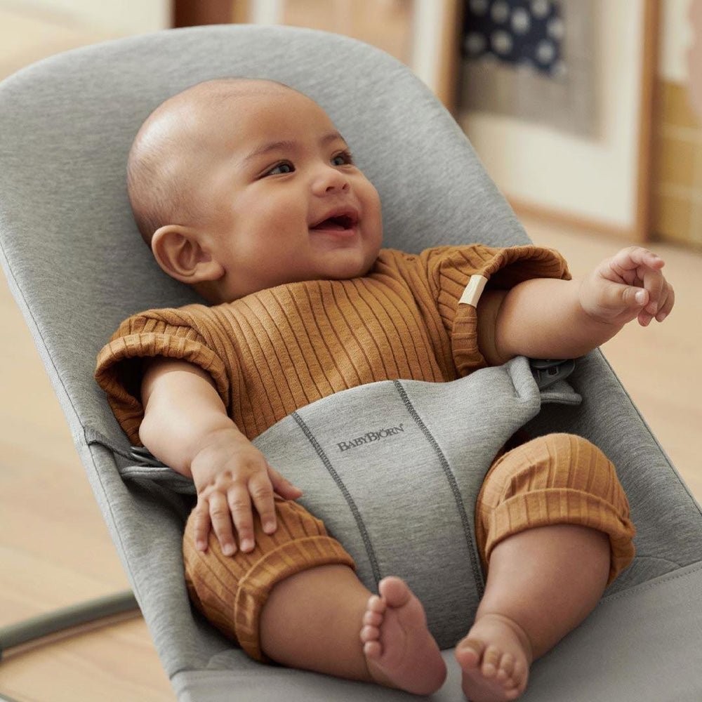 BabyBjorn Bouncer Bliss - 3D Jersey - Light Grey-Baby Bouncers- | Natural Baby Shower