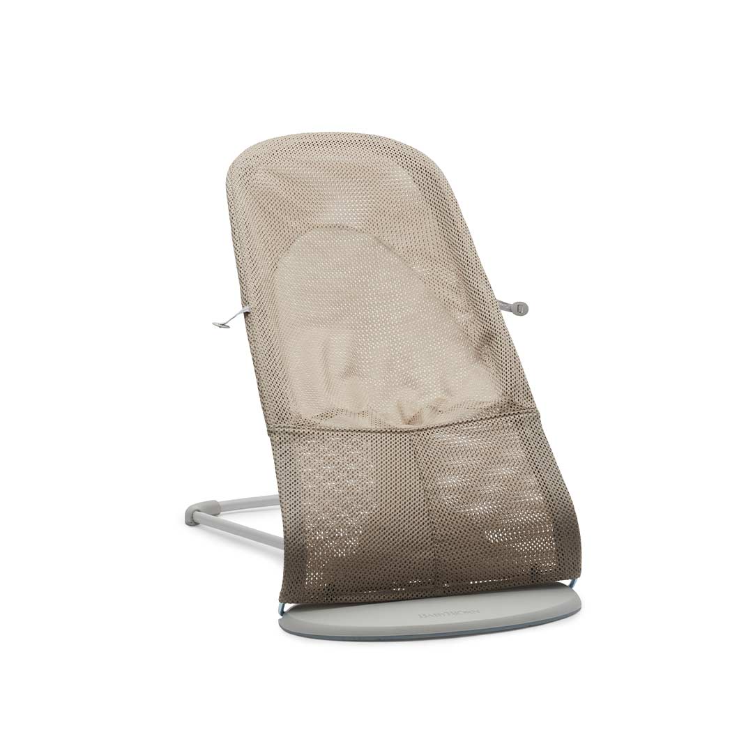 BabyBjorn Balance Soft Mesh Baby Bouncer Grey Frame Grey Beige