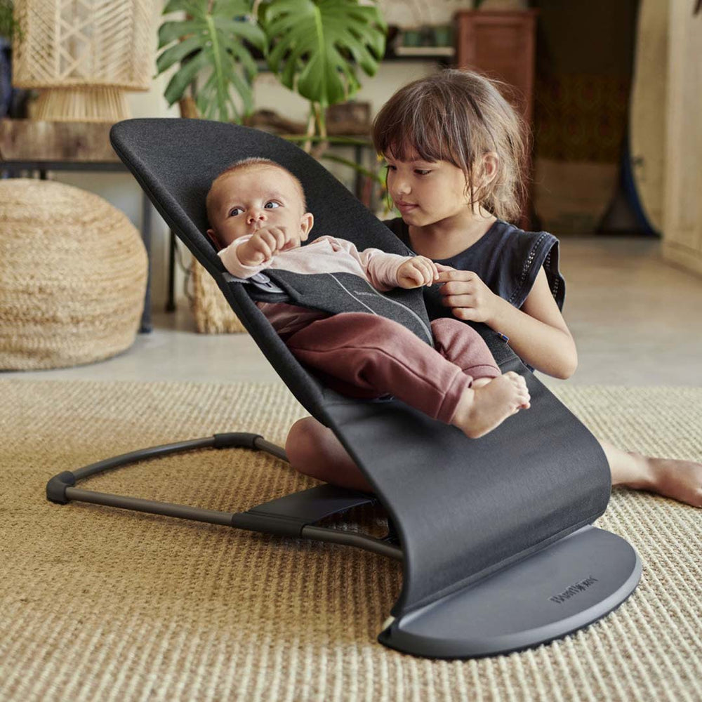 BabyBjorn Bouncer Bliss - 3D Jersey - Charcoal Grey-Baby Bouncers- | Natural Baby Shower