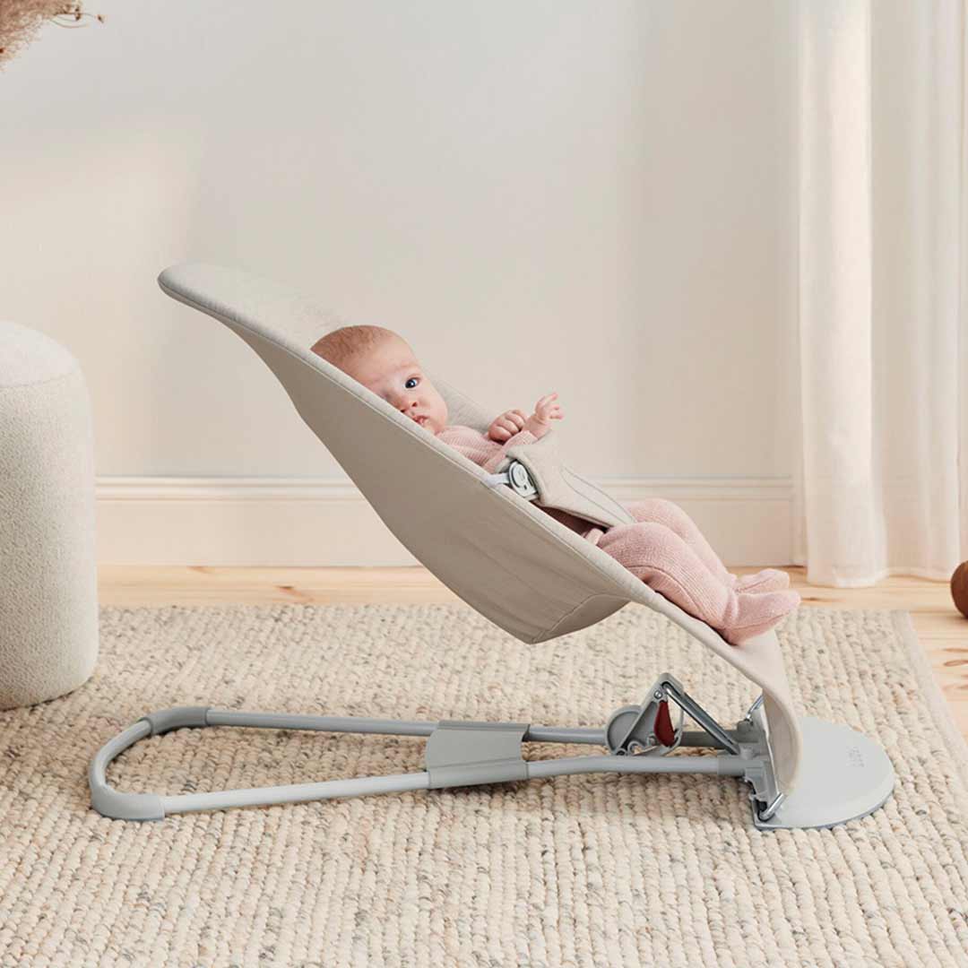 BabyBjorn Bouncer Bliss - 3D Jersey - Light Beige-Baby Bouncers- | Natural Baby Shower