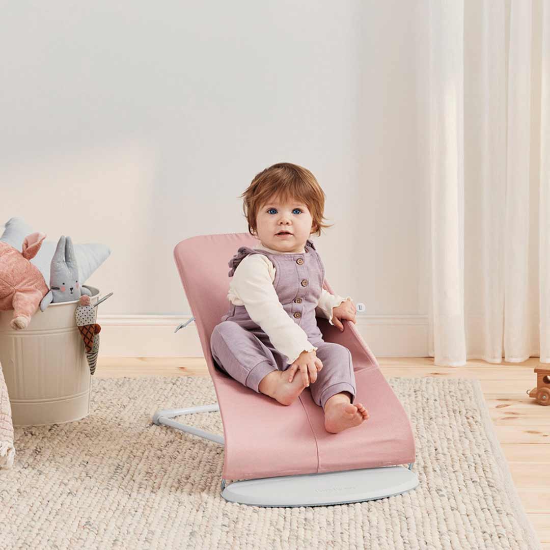 BabyBjorn Bouncer Bliss - 3D Jersey - Light Pink-Baby Bouncers- | Natural Baby Shower