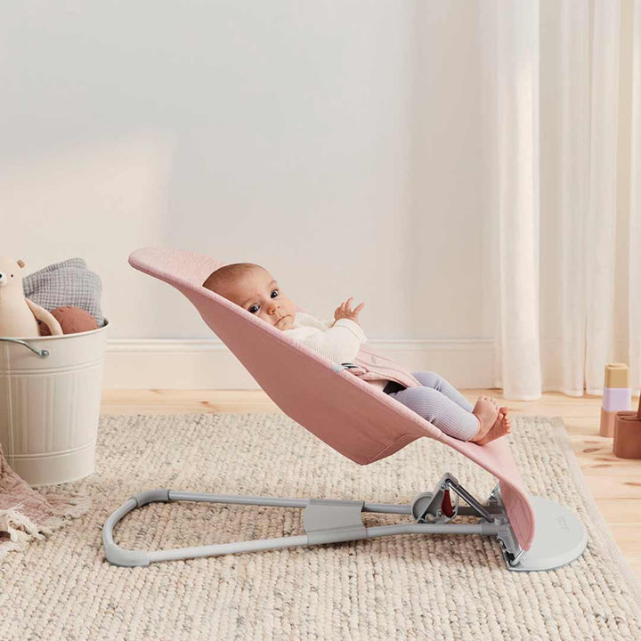 BabyBjorn Bouncer Bliss - 3D Jersey - Light Pink-Baby Bouncers- | Natural Baby Shower