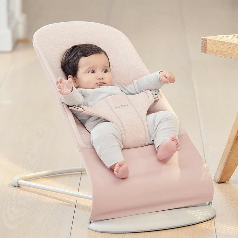 BabyBjorn Bouncer Bliss - 3D Jersey - Light Pink-Baby Bouncers- | Natural Baby Shower