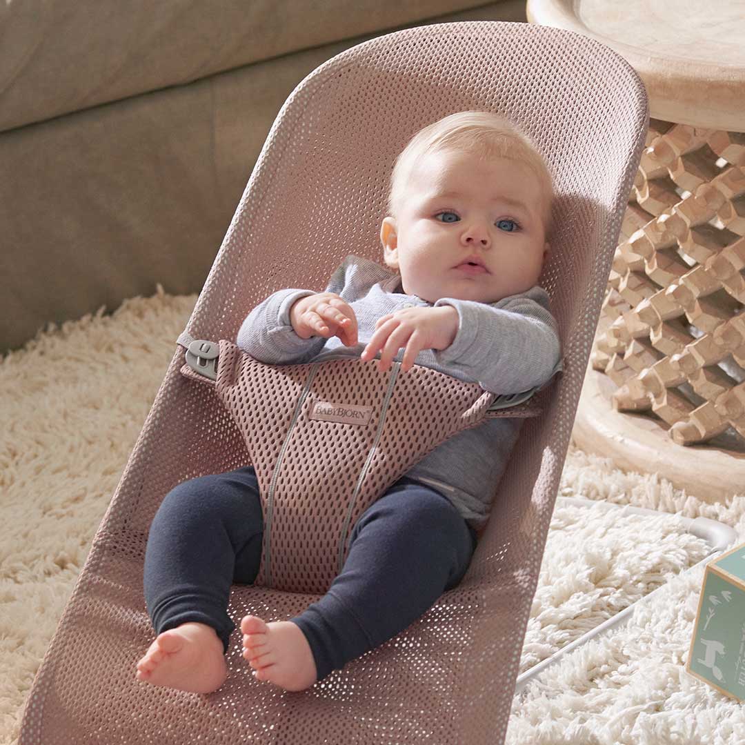 BabyBjorn Bouncer Bliss - Mesh - Dusty Pink-Baby Bouncers- | Natural Baby Shower