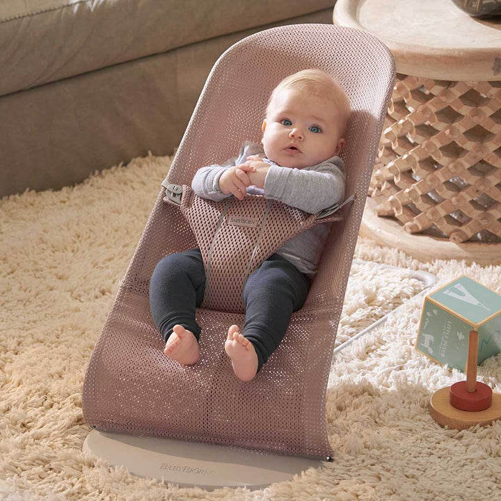 BabyBjorn Bouncer Bliss - Mesh - Dusty Pink-Baby Bouncers- | Natural Baby Shower