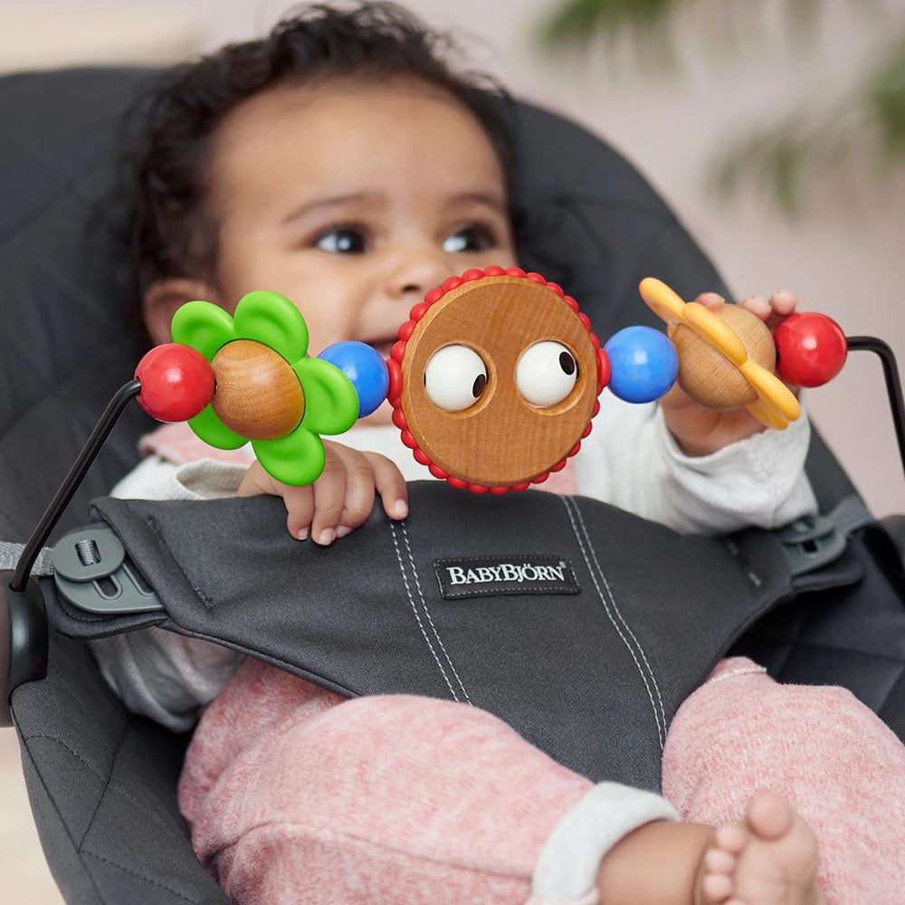 BabyBjorn Bouncer Toy - Googly Eyes - Bright-Baby Bouncer Toy Bars- | Natural Baby Shower