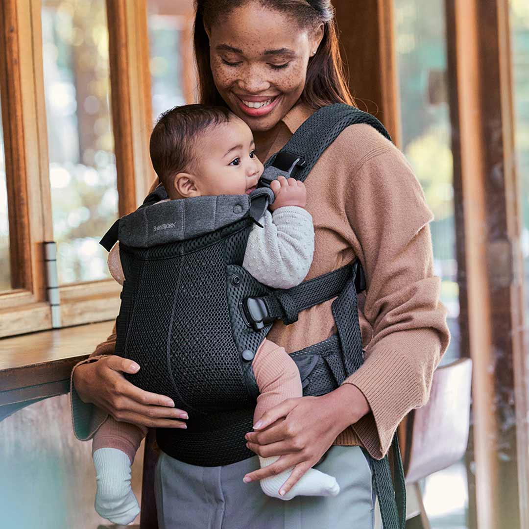 BabyBjörn Harmony 3D Mesh/Jersey Baby Carrier - Black-Baby Carriers- | Natural Baby Shower