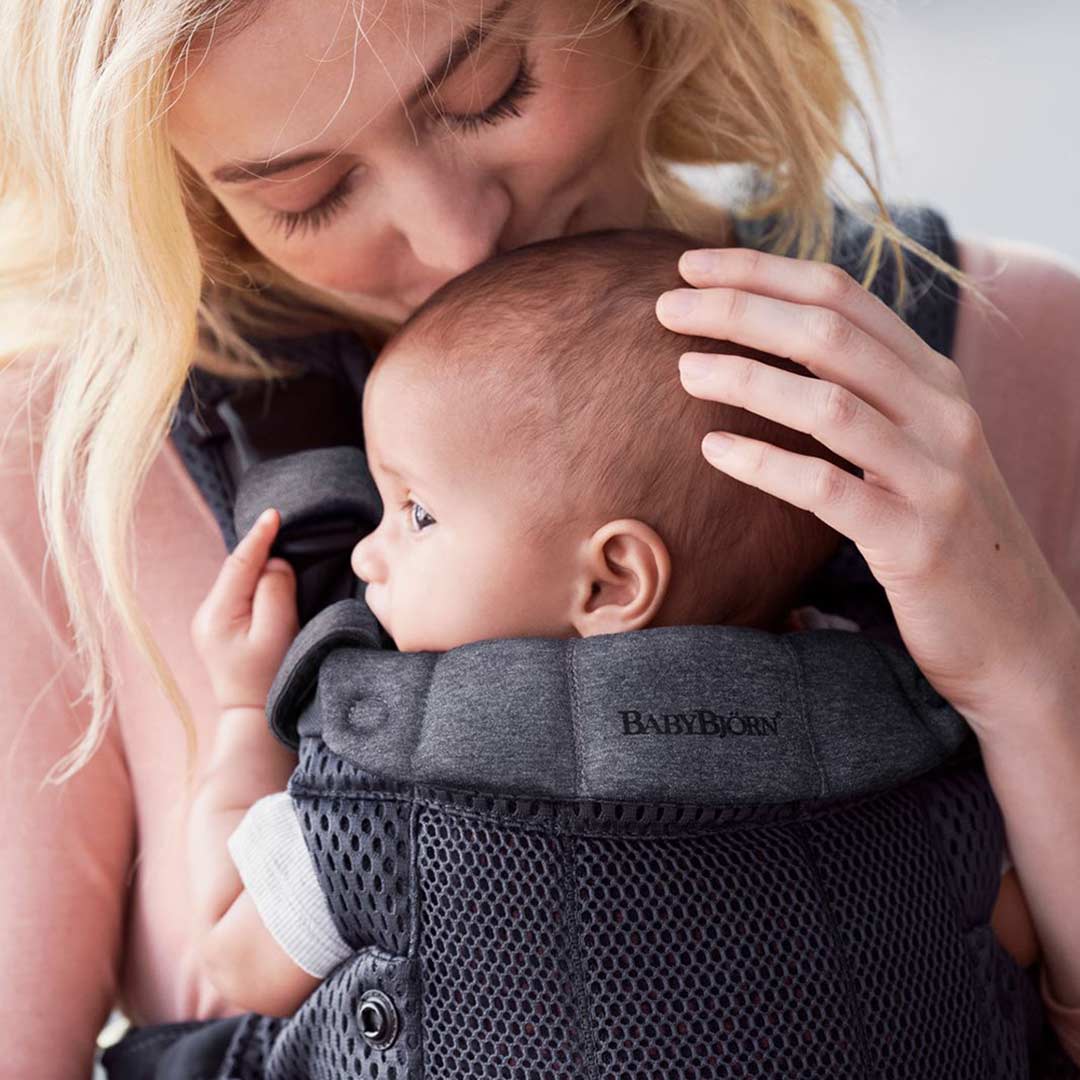 Outlet - BabyBjorn Harmony 3D Mesh Baby Carrier - Anthracite-Baby Carriers- | Natural Baby Shower