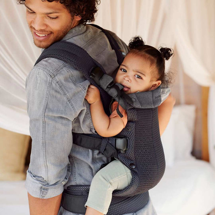 Outlet - BabyBjorn Harmony 3D Mesh Baby Carrier - Anthracite-Baby Carriers- | Natural Baby Shower