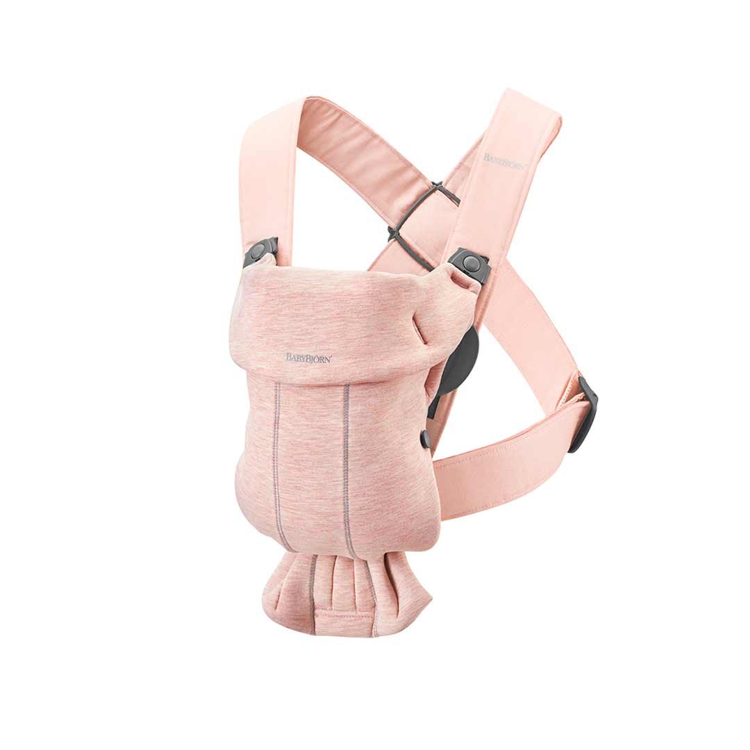 BabyBjorn Mini 3D Jersey Baby Carrier - Light Pink-Baby Carriers- | Natural Baby Shower