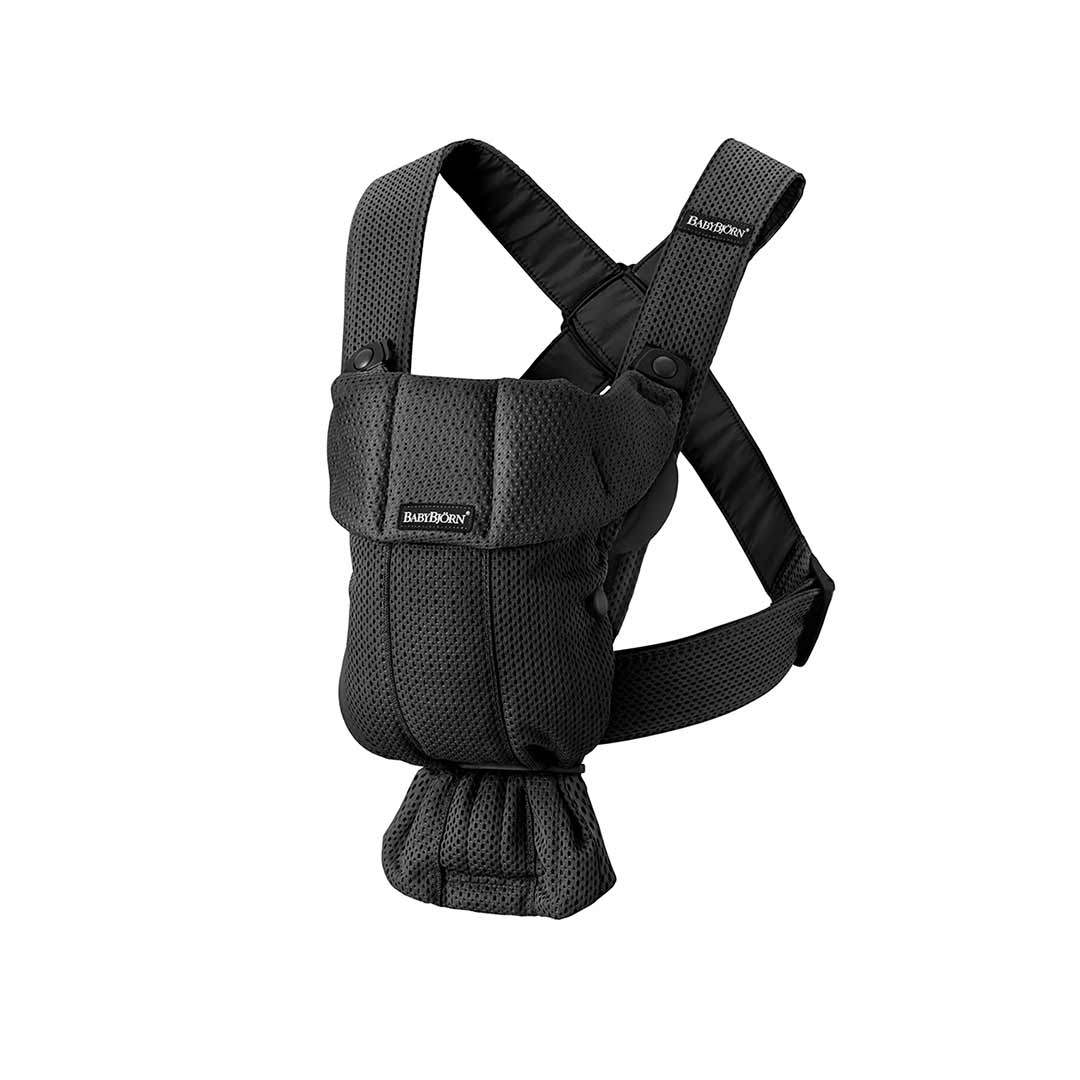 BabyBjorn Mini 3D Mesh Baby Carrier - Black-Baby Carriers- | Natural Baby Shower