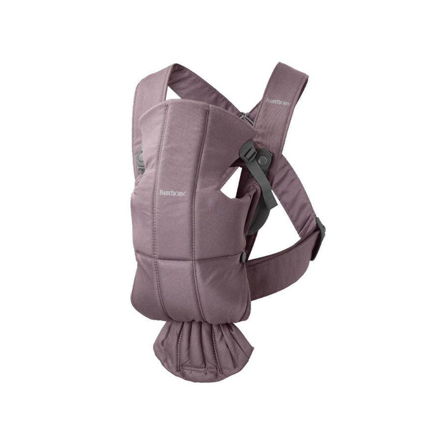 BabyBjörn Mini Cotton Baby Carrier - Dark Purple-Baby Carriers-Dark Purple-Cotton | Natural Baby Shower