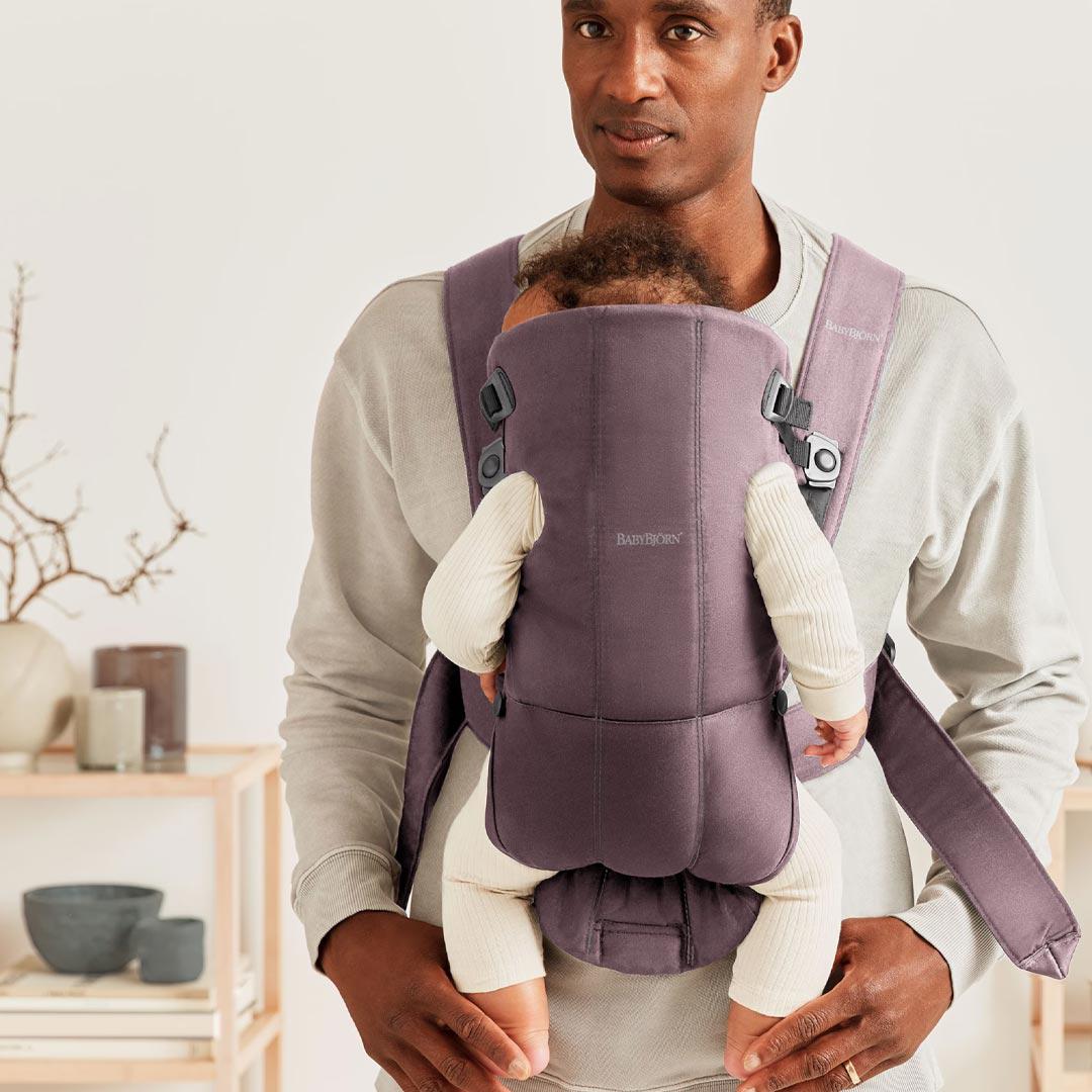 BabyBjörn Mini Baby Carrier - Dark Purple - Cotton-Baby Carriers-Dark Purple-Cotton | Natural Baby Shower