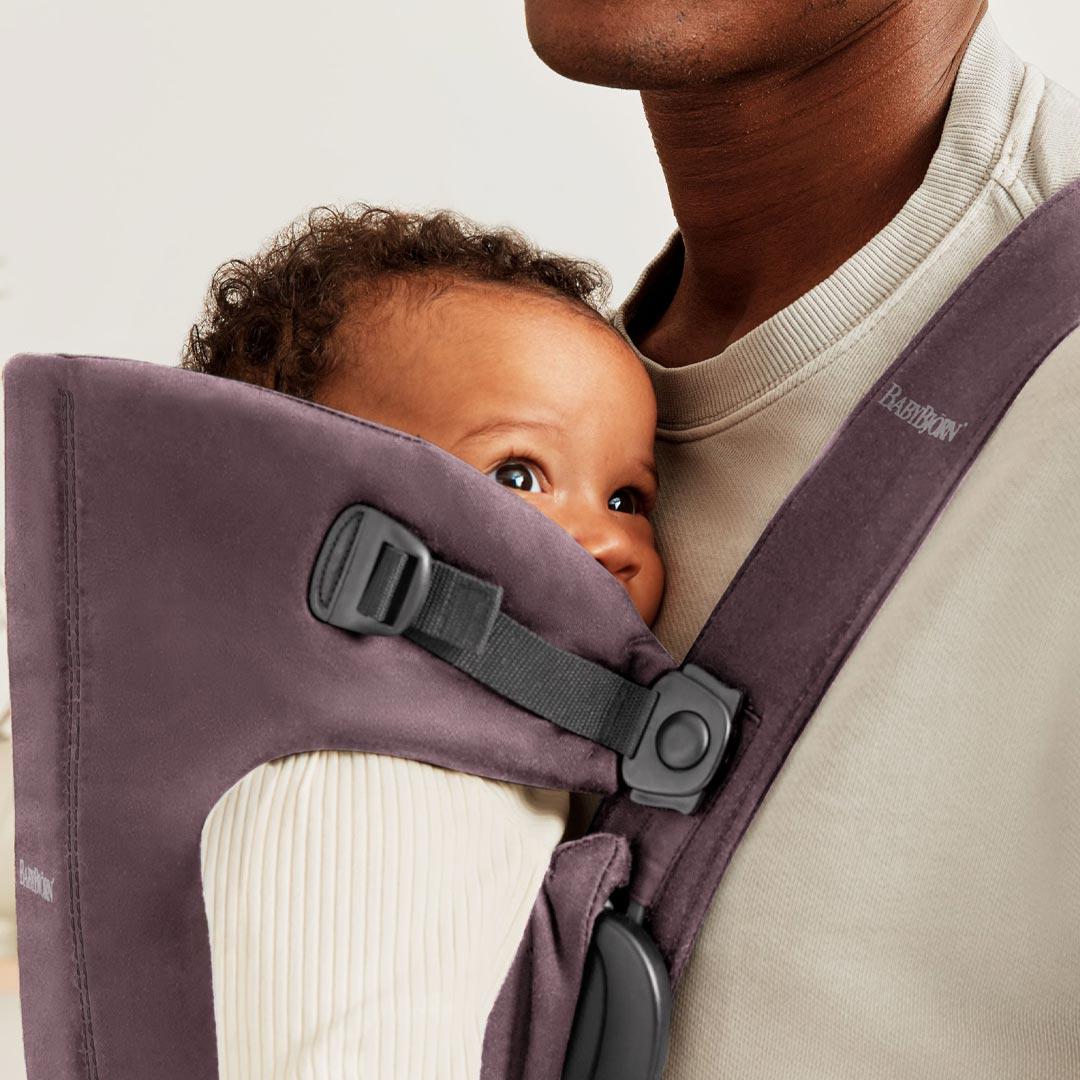 BabyBjörn Mini Baby Carrier - Dark Purple - Cotton-Baby Carriers-Dark Purple-Cotton | Natural Baby Shower