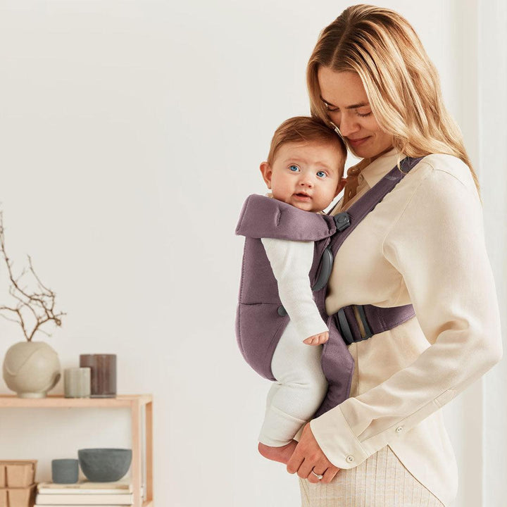 BabyBjörn Mini Cotton Baby Carrier - Dark Purple-Baby Carriers-Dark Purple-Cotton | Natural Baby Shower