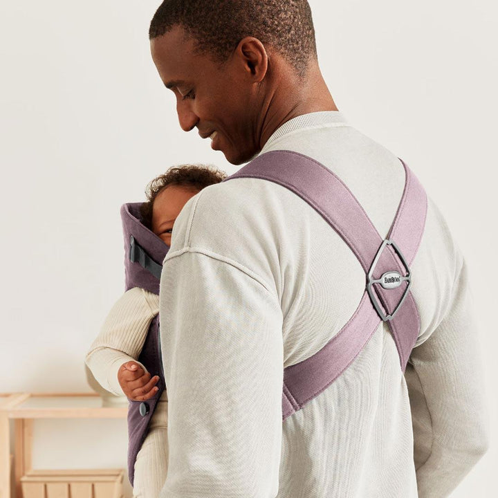 BabyBjörn Mini Cotton Baby Carrier - Dark Purple-Baby Carriers-Dark Purple-Cotton | Natural Baby Shower