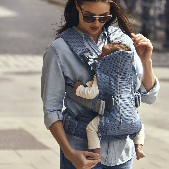 BabyBjorn One Air Baby Carrier - Slate Blue-Baby Carriers-Slate Blue- | Natural Baby Shower