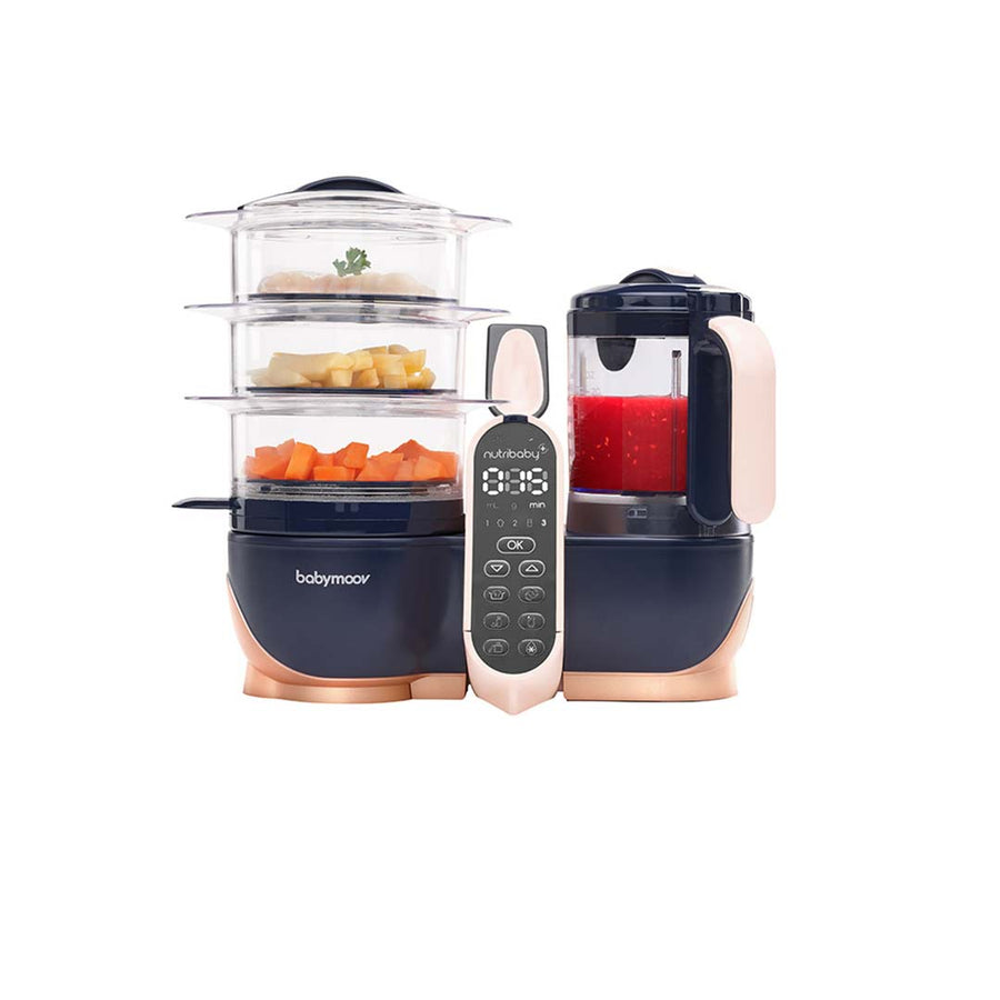 babymoov Nutribaby(+) XL - Navy & Rose Gold-Food Processors- | Natural Baby Shower