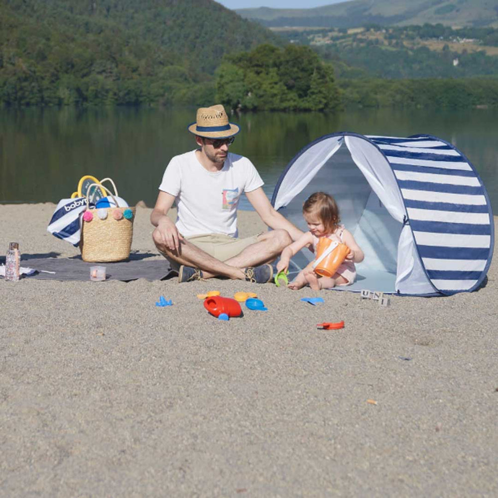 babymoov Anti-UV Tent - Blue/White-UV Sun Tents- | Natural Baby Shower