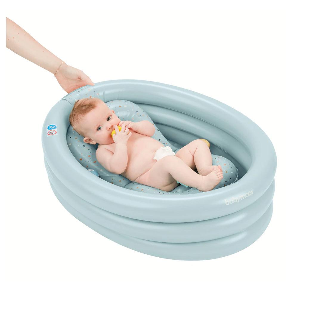 Inflatable Baby Bath Babymoov Blue Paddling Pool Natural Baby