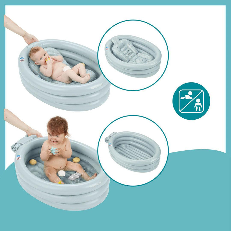Inflatable Baby Bath Babymoov Blue Paddling Pool Natural Baby Shower