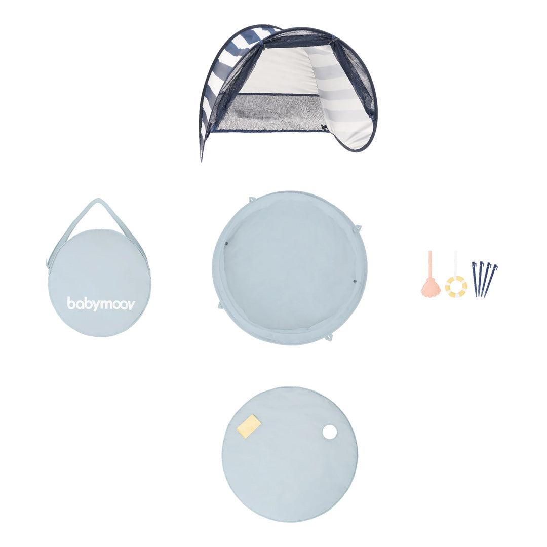 babymoov Aquani 3-in-1 Playpen - Mariniere-UV Sun Tents- | Natural Baby Shower