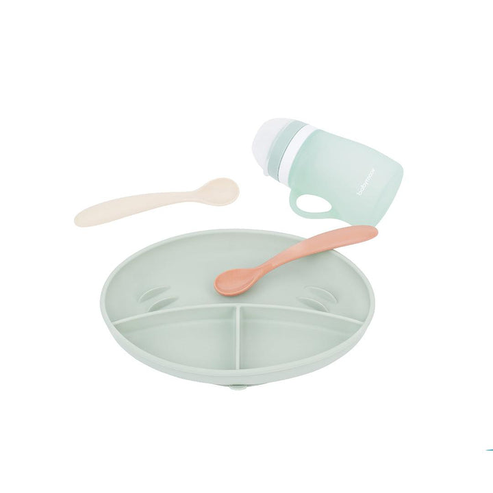 babymoov Grow'isy Silicone Feeding Set - Blue-Feeding Sets- | Natural Baby Shower