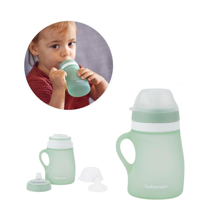 babymoov Grow'isy Silicone Feeding Set - Blue-Feeding Sets- | Natural Baby Shower