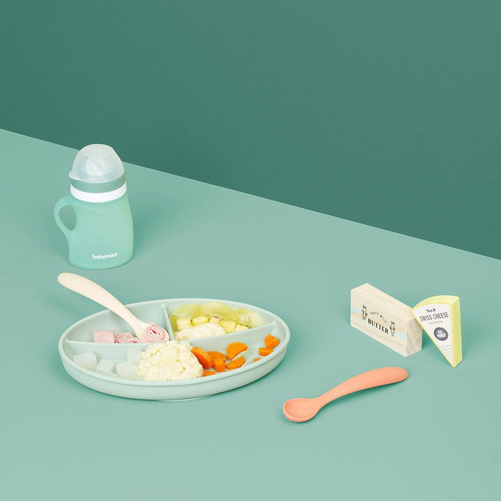 babymoov Grow'isy Silicone Feeding Set - Blue-Feeding Sets- | Natural Baby Shower