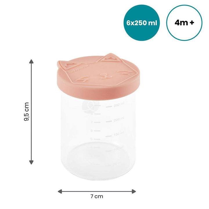babymoov Isy Bowls Glass Babybols 250ml - 6 Pack-Food Storage-250ml- | Natural Baby Shower