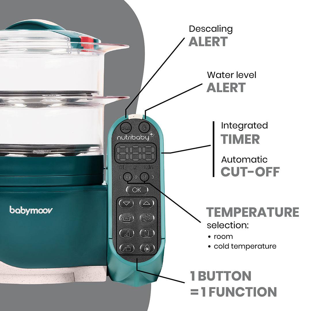 babymoov Nutribaby (+) - Opal Green-Food Processors-Opal Green- | Natural Baby Shower