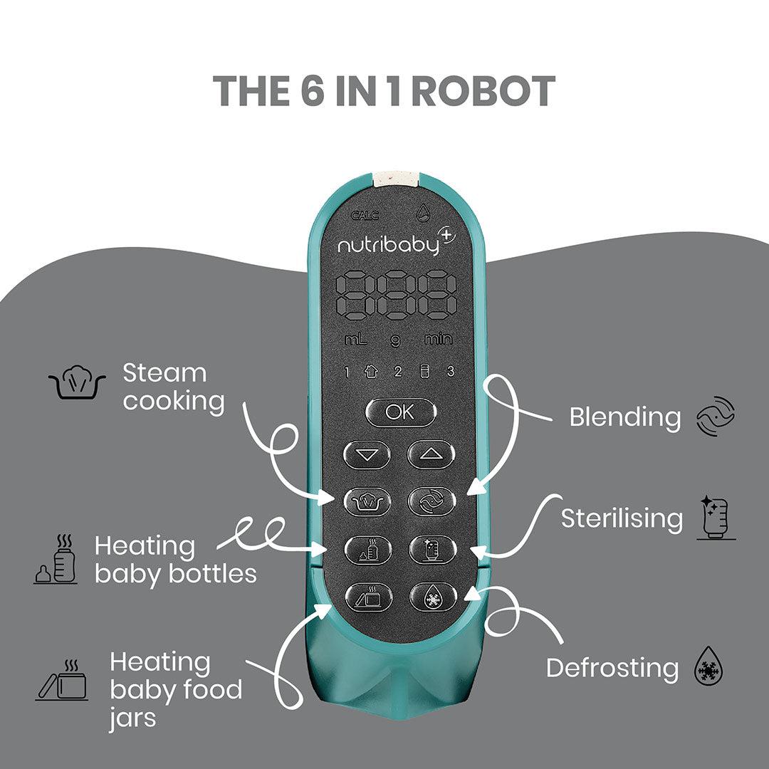 babymoov Nutribaby (+) - Opal Green-Food Processors-Opal Green- | Natural Baby Shower