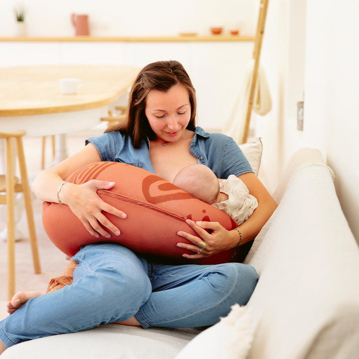 babymoov U-Shape Maternity Pillow - Terracotta-Pregnancy Pillows-Terracotta- | Natural Baby Shower