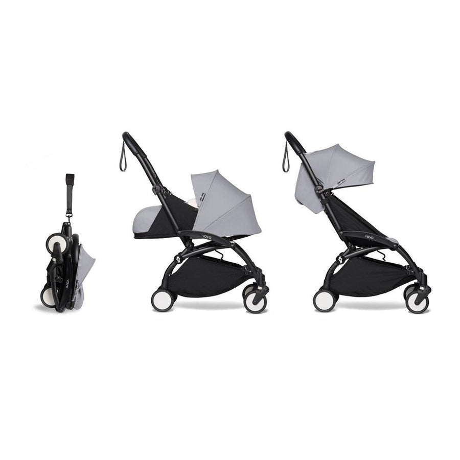 BABYZEN YOYO2 Complete + Newborn Pack - Stone-Stroller Bundles-Stone-Black | Natural Baby Shower