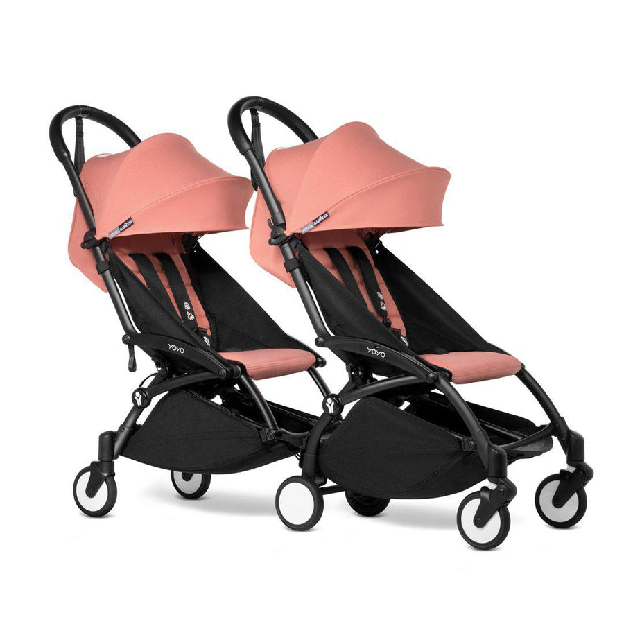 BABYZEN YOYO2 Complete Pushchair from 6 months+ for Twins - Ginger-Stroller Bundles-Ginger-Black | Natural Baby Shower