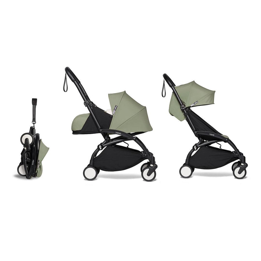 BABYZEN YOYO2 Complete + Newborn Pack - Olive-Stroller Bundles-Olive-Black | Natural Baby Shower