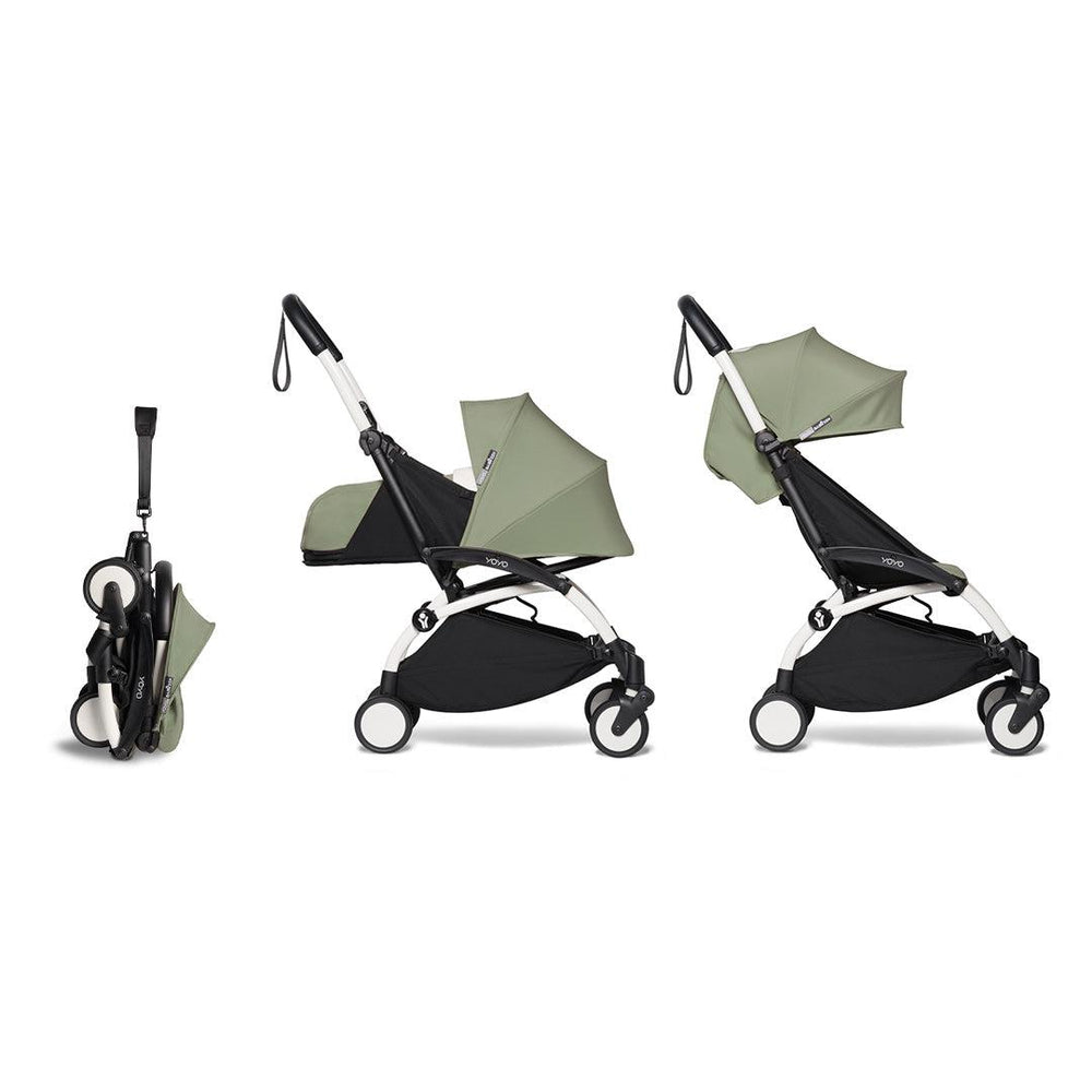 BABYZEN YOYO2 Complete + Newborn Pack - Olive-Stroller Bundles-Olive-White | Natural Baby Shower