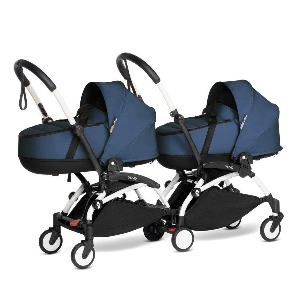 BABYZEN YOYO2 Complete Pushchair from Birth for Twins - Air France Blue-Stroller Bundles-Air France Blue-White | Natural Baby Shower