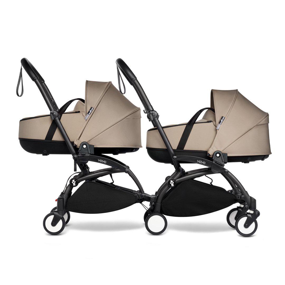 BABYZEN YOYO2 Complete Pushchair from Birth for Twins - Taupe-Stroller Bundles-Taupe-Black | Natural Baby Shower