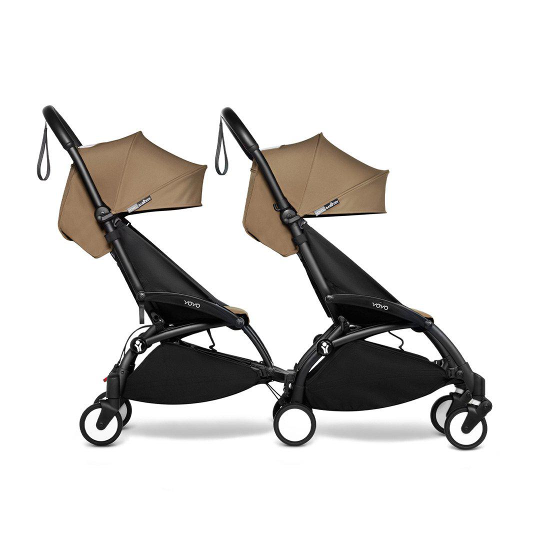 BABYZEN YOYO2 Complete Pushchair from Birth for Twins - Toffee-Stroller Bundles-Toffee-Black | Natural Baby Shower