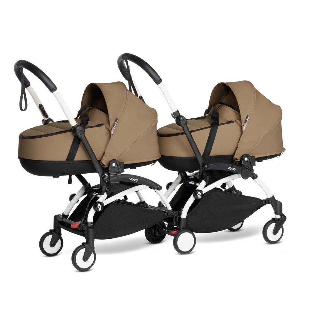 BABYZEN YOYO2 Complete Pushchair from Birth for Twins - Toffee-Stroller Bundles-Toffee-White | Natural Baby Shower