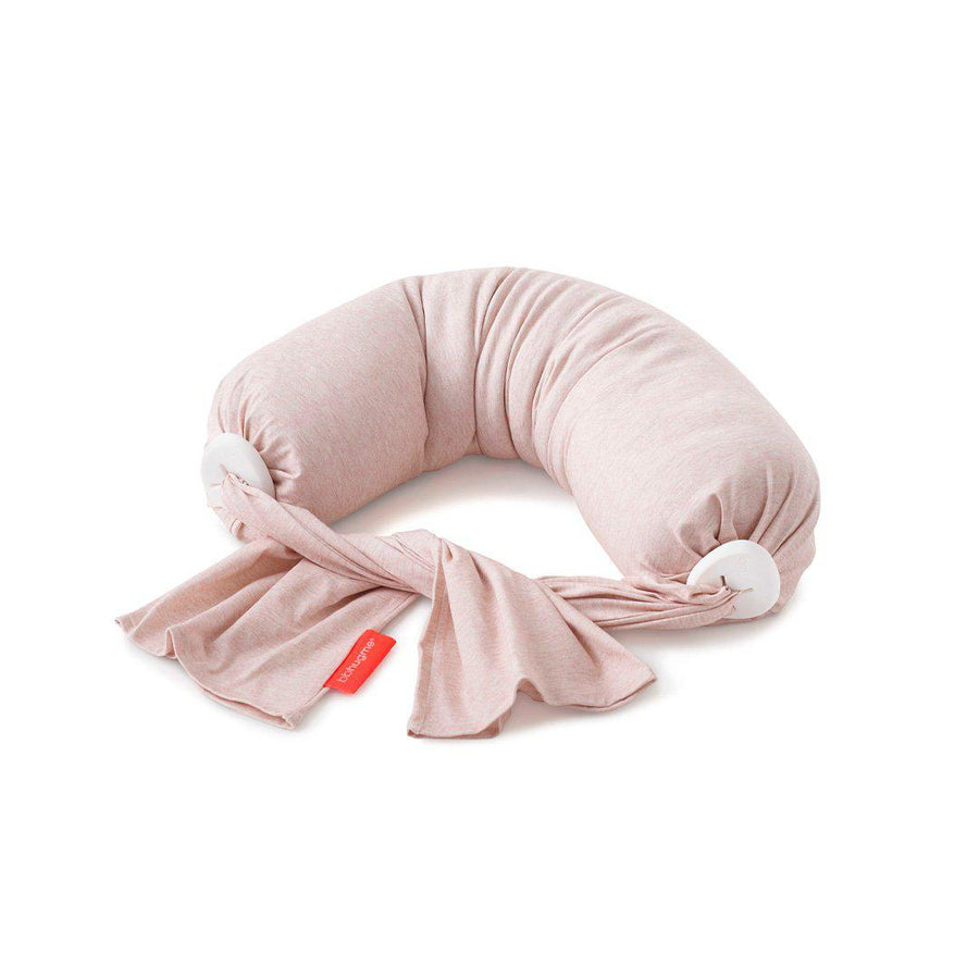 bbhugme Nursing Pillow - Pink Melange-Nursing Pillows-Pink Melange- | Natural Baby Shower