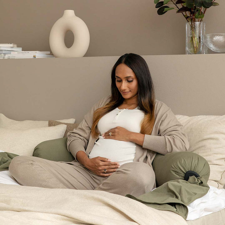bbhugme Pregnancy Pillow - Dusty Olive-Pregnancy Pillows- | Natural Baby Shower