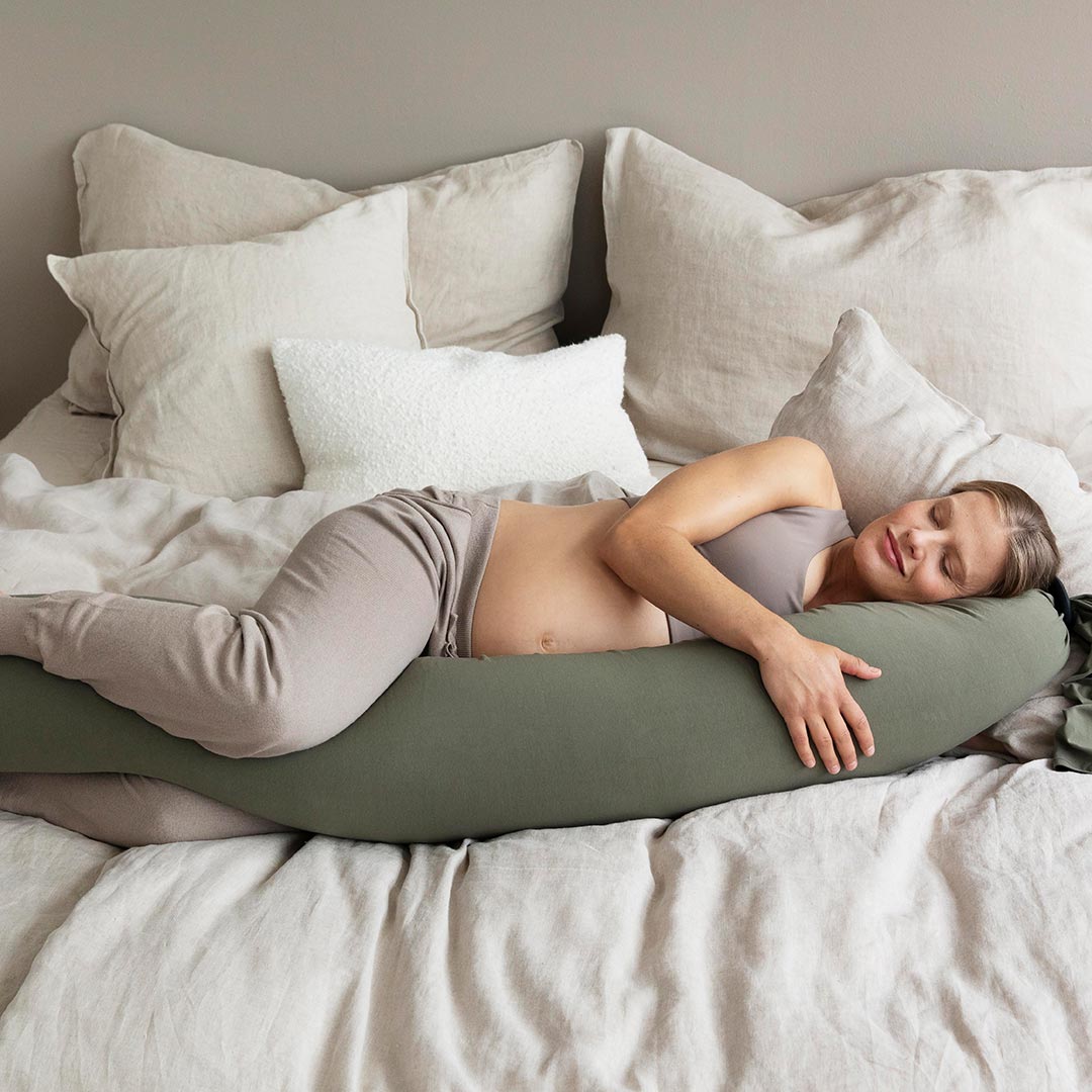 bbhugme Pregnancy Pillow - Dusty Olive-Pregnancy Pillows- | Natural Baby Shower